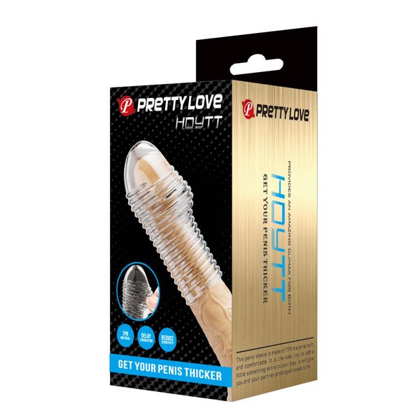 Pretty Love Penis Sleeve – Hoytt (Clear) zdjęcie 8