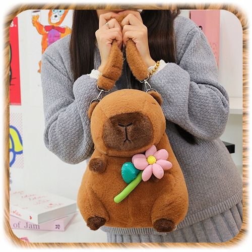 PLECAK PLUSZOWY KAPIBARA PLECACZEK CAPYBARA DO PRZEDSZKOLA SZKOŁY MASKOTKA na Arena.pl