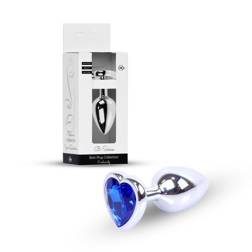 Plug-Jewellery Silver  Heart Plug- Dark Blue na Arena.pl