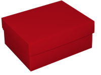 Pudełko ozdobne 16 x 12,5 x 7 cm, 10 szt. czerwony AWIH