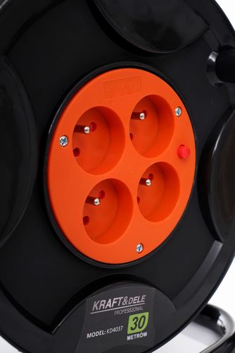 PRZEDŁUŻACZ BĘBNOWY 30M + LED KD4037 na Arena.pl
