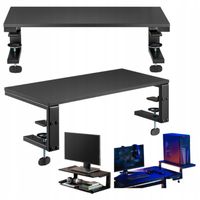 MOZOS ERGO CLAMP Podstawka pod laptopa półka na laptopa PC czarna