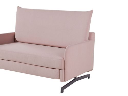 Sofa rozkładana różowa BELFAST na Arena.pl