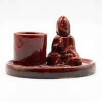 Podstawka pod Kadzidełka Budda - Wielofunkcyjna, Łagodna Czerwień