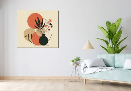 Obraz 100x90cm Wazon z Kwiatami na Arena.pl
