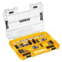 Zestaw wierteł do metalu drewna i bitów w skrzynce 80el. DeWALT DT70767