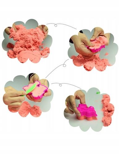 PIASEK KINETYCZNY 2KG BASEN + FOREMKI DUŻY ZESTAW na Arena.pl