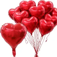 10x balon foliowy serce serduszko na hel zestaw balonów zaręczyny ślub 10