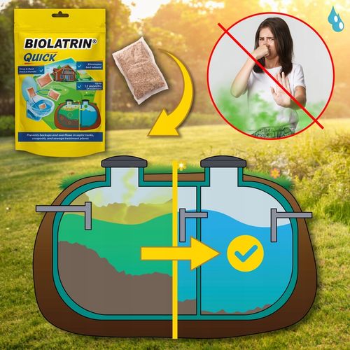 Bakterie do szamba i oczyszczalni silny bio produkt BIOLATRIN Quick 12 na Arena.pl