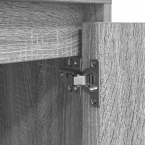 Szafka nocna z oświetleniem LED, szary dąb sonoma, 38x34x50 cm na Arena.pl