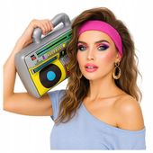 MAGNETOFON balon RADIO przebranie lata 80 balon BOOMBOX dmuchany karnawał