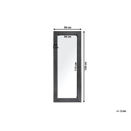 Lustro Ścienne 50 X 130 Cm Czarne Draveil na Arena.pl