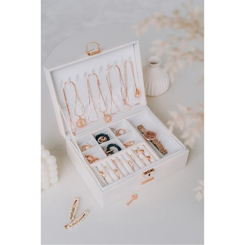 pudełko na biżuterię ze wzorem skóry aligatora - peterson na Arena.pl