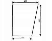 Szyba drzwi dół - drzwi dolna MF-255 kabina Lubsko KBMF/1