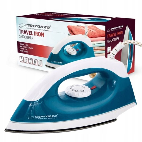 ŻELAZKO TURYSTYCZNE PODRÓŻNE PRZENOŚNE KOMPAKTOWE zdjęcie 1