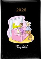 Kalendarz A5 2026 tygodniowy KSIĄŻKOWY DLA BABCI personalizowany nadruk