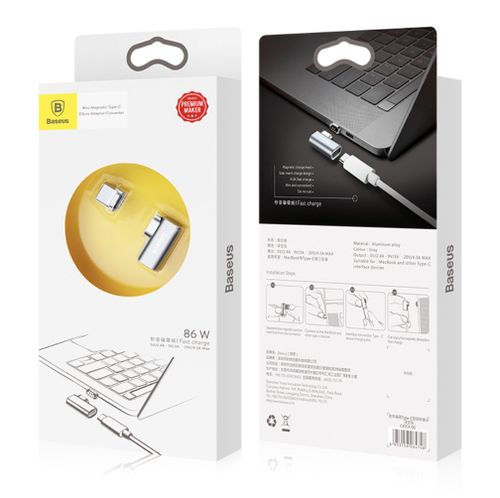 BASEUS | MAGNETYCZNY ADAPTER USB-C MACBOOK + KABEL na Arena.pl