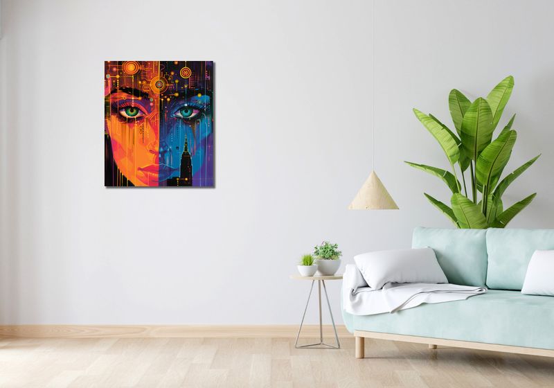 Obraz 60x70cm Cyfrowa Psyche zdjęcie 2