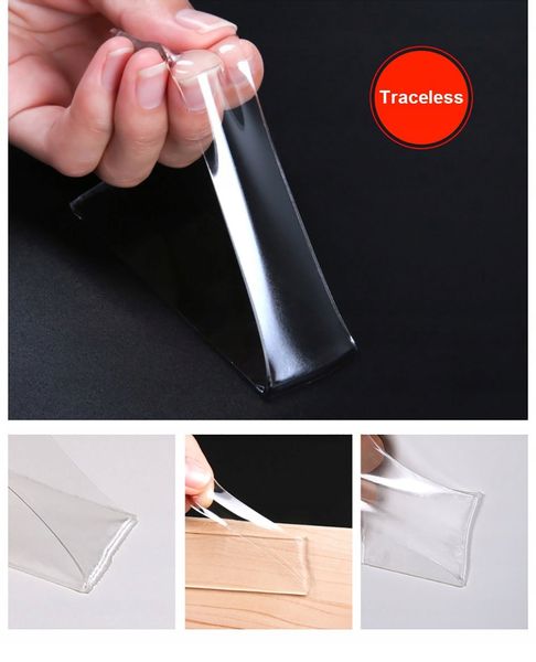 TAŚMA PRZEŹROCZYSTA Dwustronna WIELORAZOWA MOCNA zdjęcie 6