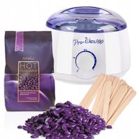 Zestaw do depilacji WOSK PLUM 250g podgrzewacz