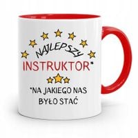 Dla Instruktora Prawa Jazdy Kubek Czerwony Prezent Z Nadrukiem Ze Zdjęciem