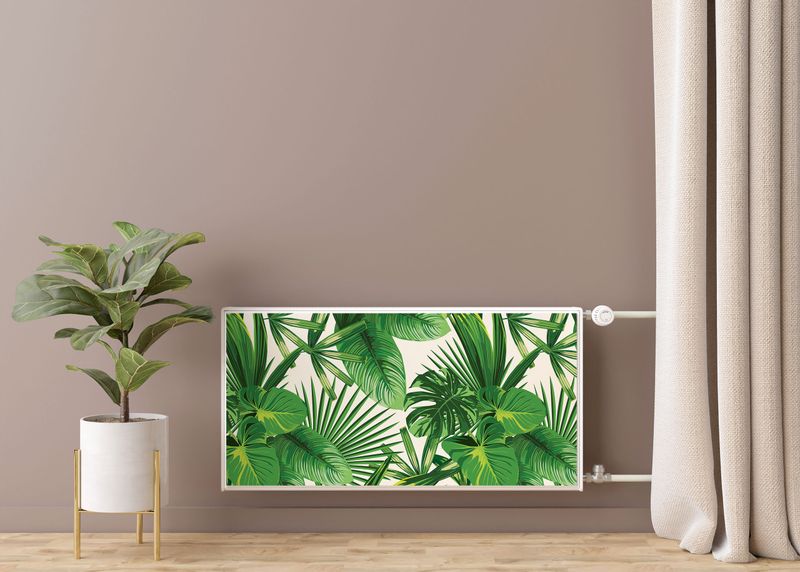 Magnetyczna MASKOWNICA Grzejnika Liście Tropikalne Natura 90cm x 60cm zdjęcie 7
