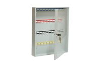 Szafka na klucze SK 40/S z haczykami mocowanymi na stałe przeszklona