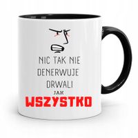 Dla Drwala Rębacza Kubek Czarny Prezent Urodziny Z Nadrukiem Ze Zdjęciem