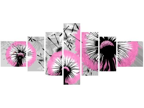 70CM 160CM ZEGAR 7 ELEME DMUCHAWCE DELIKATNYM RÓŻU DRUK OBRAZ na Arena.pl