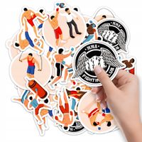 NAKLEJKI NA ZESZYT NALEPKA Z POSTACIAMI SPORT WALKI MMA BOKS WZORY 10SZT