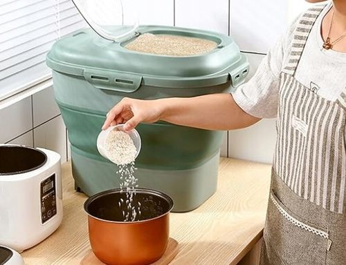 DUŻY POJEMNIK NA KARMĘ DLA PSA SKŁADANY SILIKON RÓŻOWY na Arena.pl