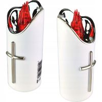 DUŻA ŚWIECA LED NA BATERIE WKŁAD DO ZNICZY 12,5cm DO ZNICZA WKŁADY