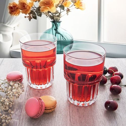 Szklanka Zdobiona do Napojów Wody Drinków Whisky Dekoracyjna Ozdobna 320 ml na Arena.pl