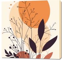 Obraz 100x100cm O Zachodzie Wieczorem