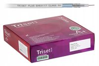 Przewód koncentryczny antenowy Triset Plus Dca LSZH miedziany kabel SAT 50m