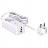 Ładowarka sieciowa GaN evo 65W 2 xUSB-C+USB+230V