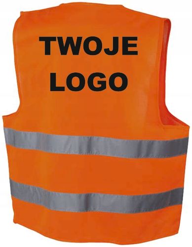 Kamizelki logo 100% poliester pomarańczowe 20 szt. na Arena.pl