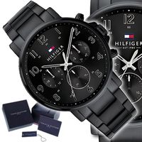 Zegarek męski Tommy Hilfiger Czarny Solidny Regulowany Wysoka