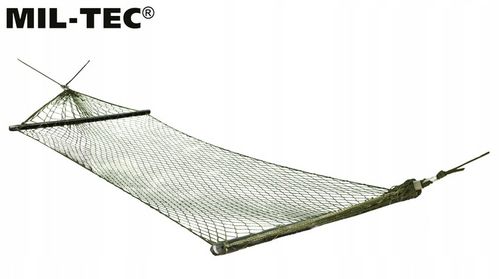 Hamak turystyczny wojskowy biwak duży z rozpórkami i etui Mil-Tec na Arena.pl