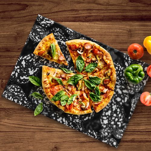 SZKLANA DESKA NA KUCHENKĘ 2x40x52 013D MONO LIŚCIE na Arena.pl