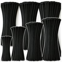 ZESTAW OPASKI ZACISKOWE KABLOWE TRYTYTKI TRYTKI MOCNE CZARNE RÓŻNE 700 SZT