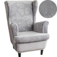 POKROWIEC NA FOTEL USZAK WELUR TŁOCZONY LIŚCIE