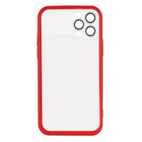 etui do iphone 12 pro w393 bezbarwny z czerwonym