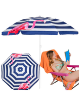Parasol plażowy składany łamany z flamingiem 180cm