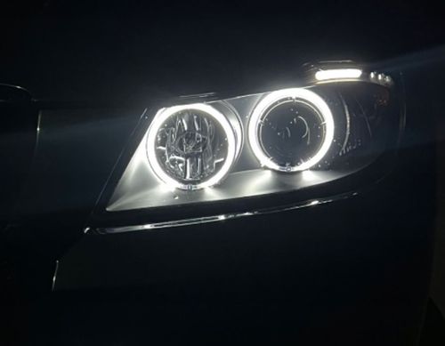 LAMPY REFLEKTORY BMW E90/E91 OD 03.2005 DO 08.2008 RINGI CCFL BLACK na Arena.pl