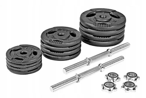 HANTLE ŻELIWNE regulowane 2x20KG SAPPHIRE zestaw HANTLI gryfy obciążenia na Arena.pl