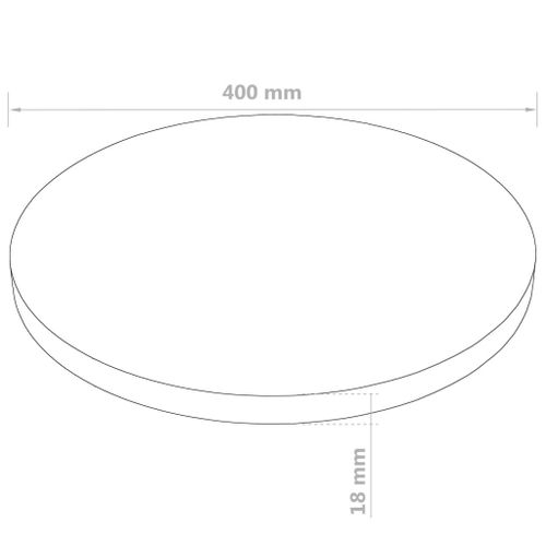 BLAT DO STOŁU OKRĄGŁY MDF 400x18mm na Arena.pl