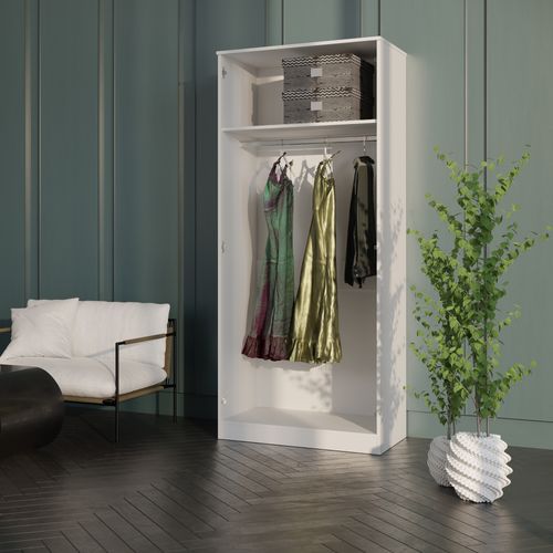 Szafa uchylna z lustrem Monza 2D 80 Biała na Arena.pl