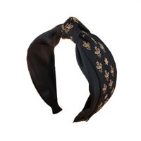opaska do włosów turbanka  czarna o450cz