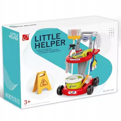 WÓZEK ZESTAW DO SPRZĄTANIA WIADERKO ODKURZACZ MOP DLA DZIECI MATADI na Arena.pl